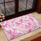 Pink Ribbon With Tie Dye Rubber Doormat Breast Cancer Awareness - African Pride