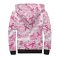 Pink Ribbon With Tie Dye Sherpa Hoodie Breast Cancer Awareness - African Pride