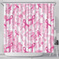 Pink Ribbon With Tie Dye Shower Curtain Breast Cancer Awareness - African Pride