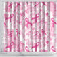 Pink Ribbon With Tie Dye Shower Curtain Breast Cancer Awareness - African Pride