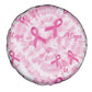Pink Ribbon With Tie Dye Spare Tire Cover Breast Cancer Awareness - African Pride