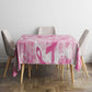 Pink Ribbon With Tie Dye Tablecloth Breast Cancer Awareness - African Pride