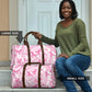 Breast Cancer Awareness Pink Ribbon Travel Bag Tie Dye Style