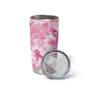 Pink Ribbon With Tie Dye Tumbler Cup Breast Cancer Awareness - African Pride