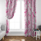 Pink Ribbon With Tie Dye Window Curtain Breast Cancer Awareness - African Pride