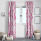Pink Ribbon With Tie Dye Window Curtain Breast Cancer Awareness - African Pride