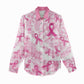 Pink Ribbon With Tie Dye Women Casual Shirt Breast Cancer Awareness - African Pride