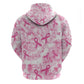 Pink Ribbon With Tie Dye Zip Hoodie Breast Cancer Awareness - African Pride