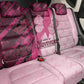 Breast Cancer Awareness Back Car Seat Cover Think Pink - African Pattern - African Pride
