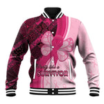 Breast Cancer Awareness Baseball Jacket Think Pink - African Pattern - African Pride
