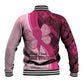 Breast Cancer Awareness Baseball Jacket Think Pink - African Pattern - African Pride