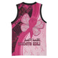 Breast Cancer Awareness Basketball Jersey Think Pink - African Pattern - African Pride