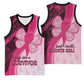 Breast Cancer Awareness Basketball Jersey Think Pink - African Pattern - African Pride
