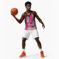 Breast Cancer Awareness Basketball Jersey Think Pink - African Pattern - African Pride