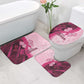 Breast Cancer Awareness Bathroom Set Party Like A Survivor - Pink African Pattern