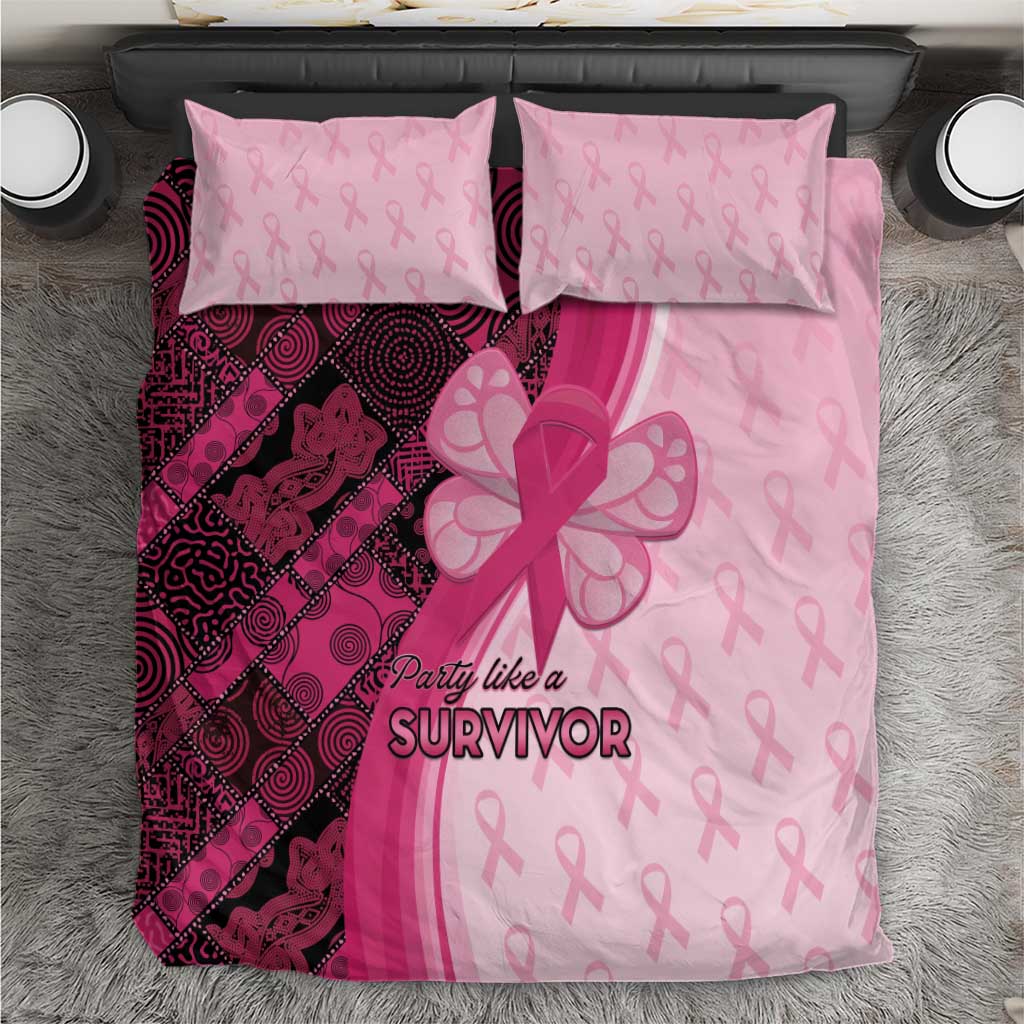 Breast Cancer Awareness Bedding Set Think Pink - African Pattern - African Pride
