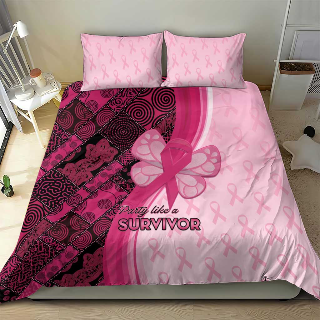 Breast Cancer Awareness Bedding Set Think Pink - African Pattern - African Pride