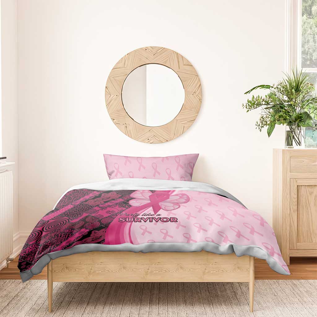Breast Cancer Awareness Bedding Set Think Pink - African Pattern - African Pride
