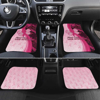 Breast Cancer Awareness Car Mats Think Pink - African Pattern - African Pride