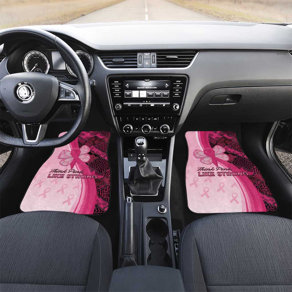 Breast Cancer Awareness Car Mats Think Pink - African Pattern - African Pride