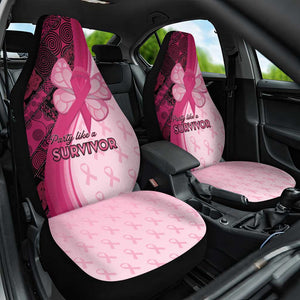 Breast Cancer Awareness Car Seat Cover Think Pink - African Pattern - African Pride