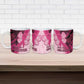 Breast Cancer Awareness Ceramic Mug Party Like A Survivor - Pink African Pattern