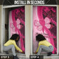 Breast Cancer Awareness Door Cover Party Like A Survivor - Pink African Pattern