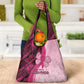 Breast Cancer Awareness Grocery Bag Think Pink - African Pattern - African Pride