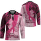Breast Cancer Awareness Hockey Jersey Party Like A Survivor - Pink African Pattern