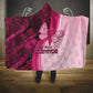 Breast Cancer Awareness Hooded Blanket Think Pink - African Pattern - African Pride