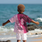 Breast Cancer Awareness Kid Hawaiian Shirt Think Pink - African Pattern - African Pride
