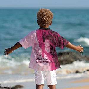 Breast Cancer Awareness Kid Hawaiian Shirt Think Pink - African Pattern - African Pride