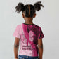Breast Cancer Awareness Kid T shirt Think Pink - African Pattern - African Pride