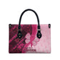 Breast Cancer Awareness Leather Bag Party Like A Survivor - Pink African Pattern