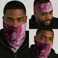 Breast Cancer Awareness Neck Gaiter Think Pink - African Pattern - African Pride