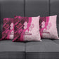 Breast Cancer Awareness Pillow Cover Party Like A Survivor - Pink African Pattern