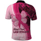 Breast Cancer Awareness Polo Shirt Think Pink - African Pattern - African Pride