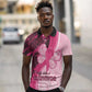 Breast Cancer Awareness Polo Shirt Think Pink - African Pattern - African Pride