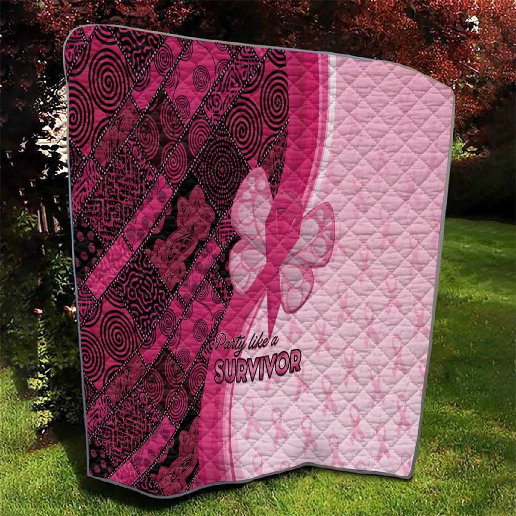 Breast Cancer Awareness Quilt Think Pink - African Pattern - African Pride