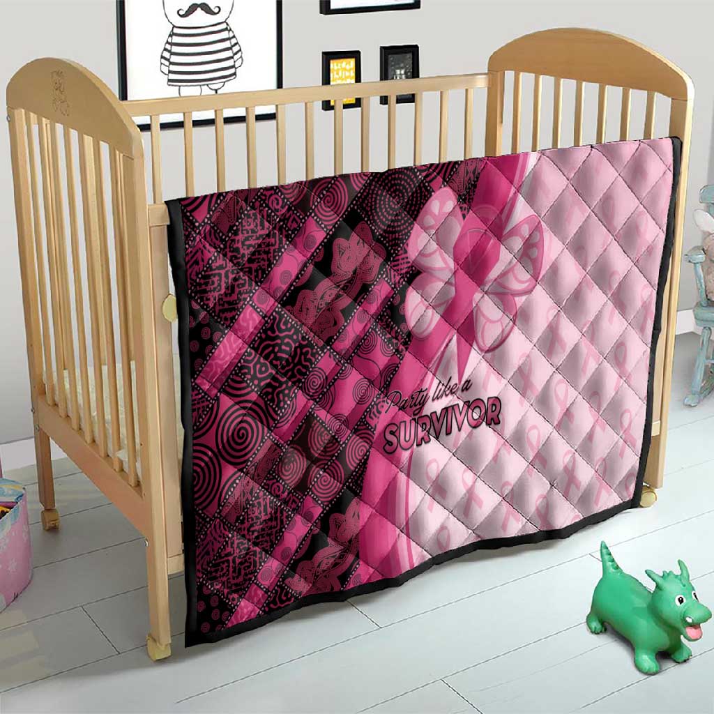 Breast Cancer Awareness Quilt Think Pink - African Pattern - African Pride