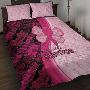 Breast Cancer Awareness Quilt Bed Set Think Pink - African Pattern - African Pride