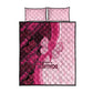 Breast Cancer Awareness Quilt Bed Set Think Pink - African Pattern - African Pride