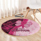 Breast Cancer Awareness Round Carpet Think Pink - African Pattern - African Pride