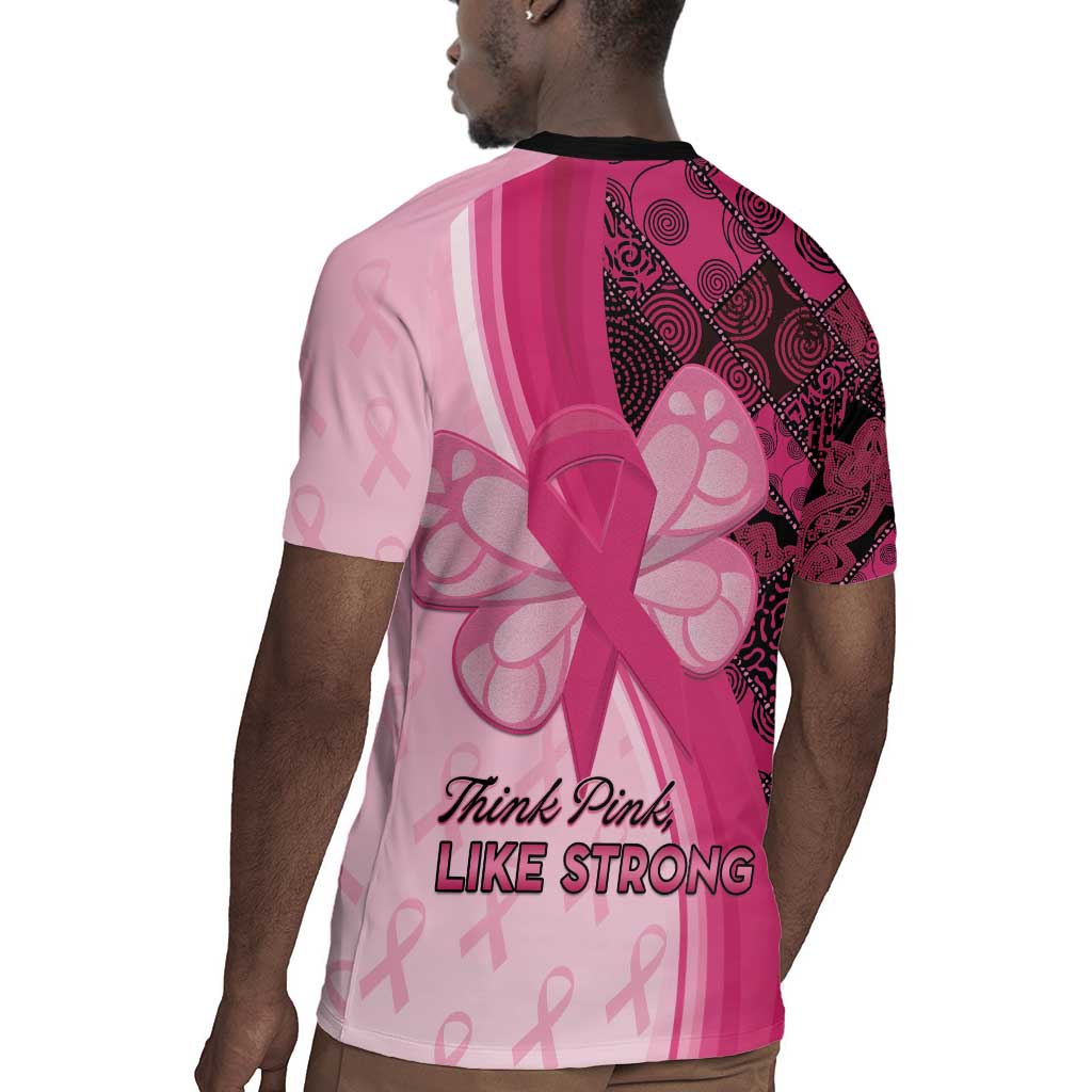 Breast Cancer Awareness Rugby Jersey Think Pink - African Pattern - African Pride