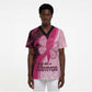 Breast Cancer Awareness Scrub Top Party Like A Survivor - Pink African Pattern - African Pride