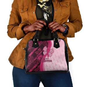 Breast Cancer Awareness Shoulder Handbag Think Pink - African Pattern - African Pride