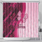Breast Cancer Awareness Shower Curtain Think Pink - African Pattern - African Pride