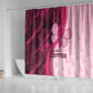 Breast Cancer Awareness Shower Curtain Think Pink - African Pattern - African Pride