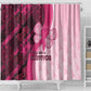 Breast Cancer Awareness Shower Curtain Think Pink - African Pattern - African Pride