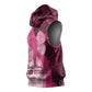 Breast Cancer Awareness Sleeveless Hoodie Think Pink - African Pattern - African Pride